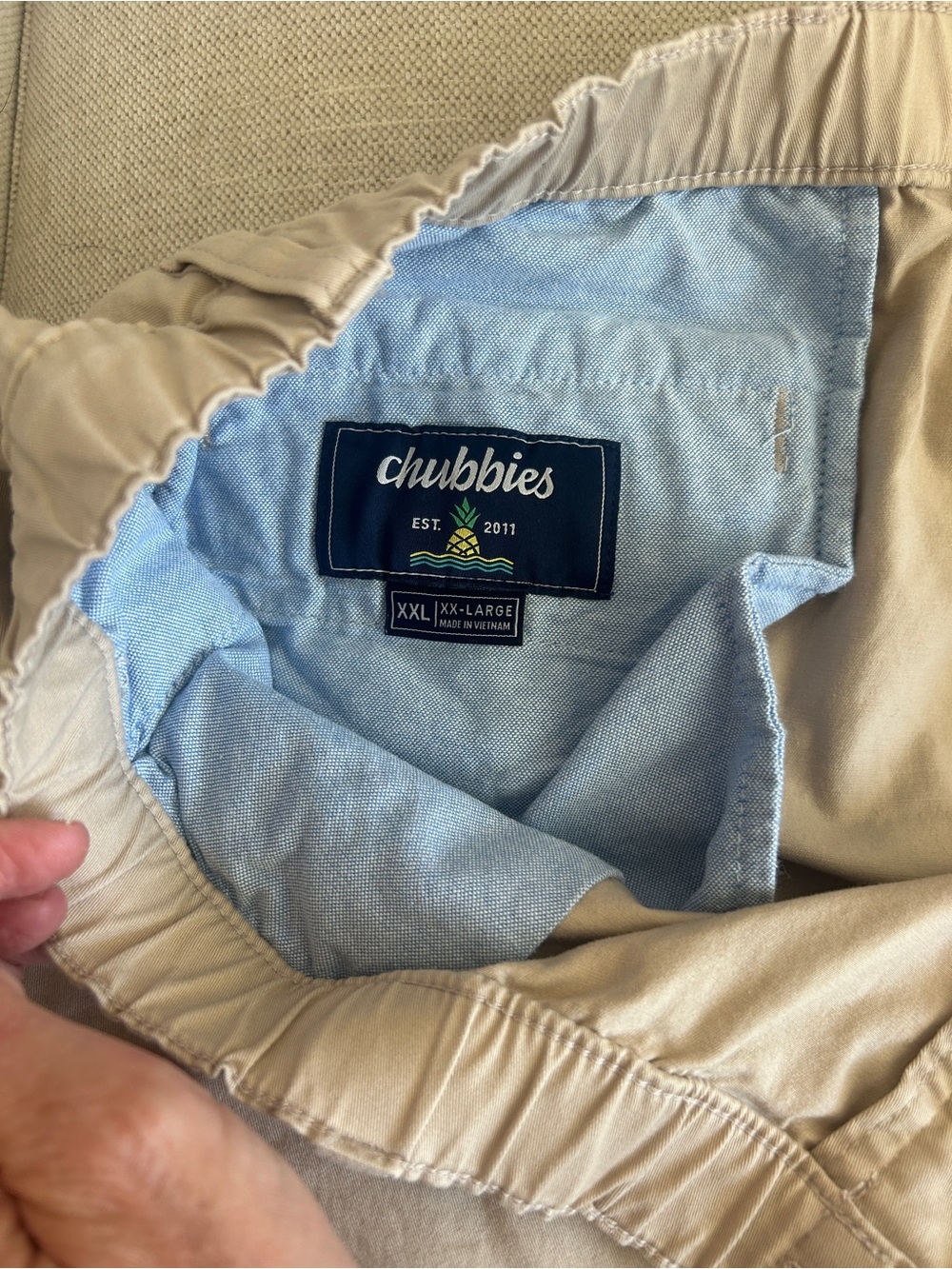 Chubbies originals  Men’s Khaki Shorts – XXL – 7” Inseam